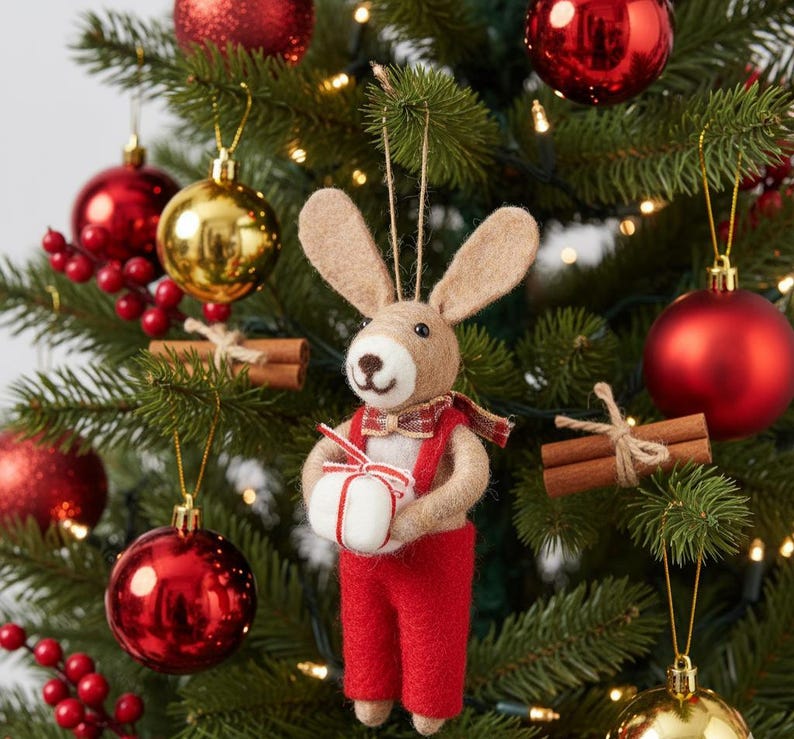 Felt Mice Christmas Tree Decorations Gift Mouse Circus Reindeer Ornaments
