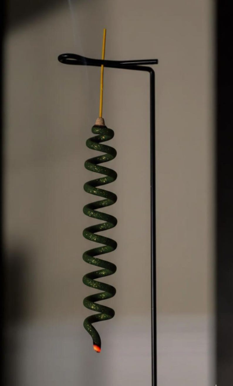 Zen Incense Holder Wood Base Modern Metal Incense Stick Holder