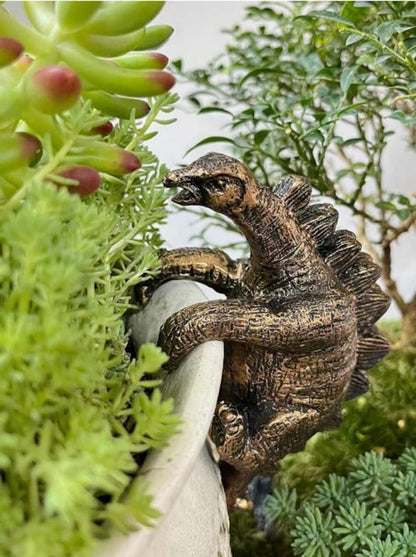 Dinosaur Pot Hanger Resin Planter Decor T-Rex Stegosaurus
