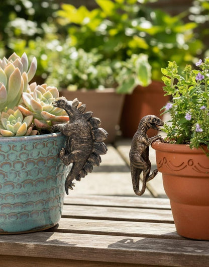 Dinosaur Pot Hanger Resin Planter Decor T-Rex Stegosaurus