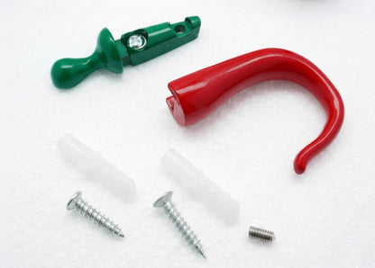 Red Chili Pepper Wall Hooks – 2Pcs Metal Kitchen & Coat Hooks