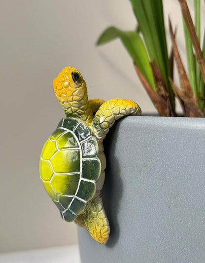 Resin Turtle Pot Hanger – Indoor & Outdoor Planter Decor