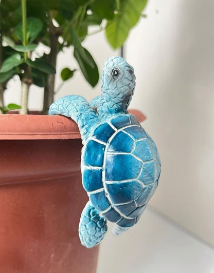 Resin Turtle Pot Hanger – Indoor & Outdoor Planter Decor