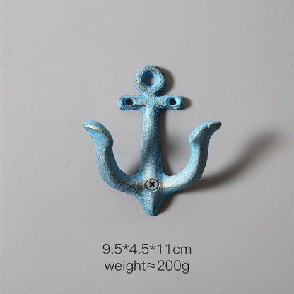 Rustic Cast Iron Anchor Wall Hook – Nautical Coat & Towel Hook