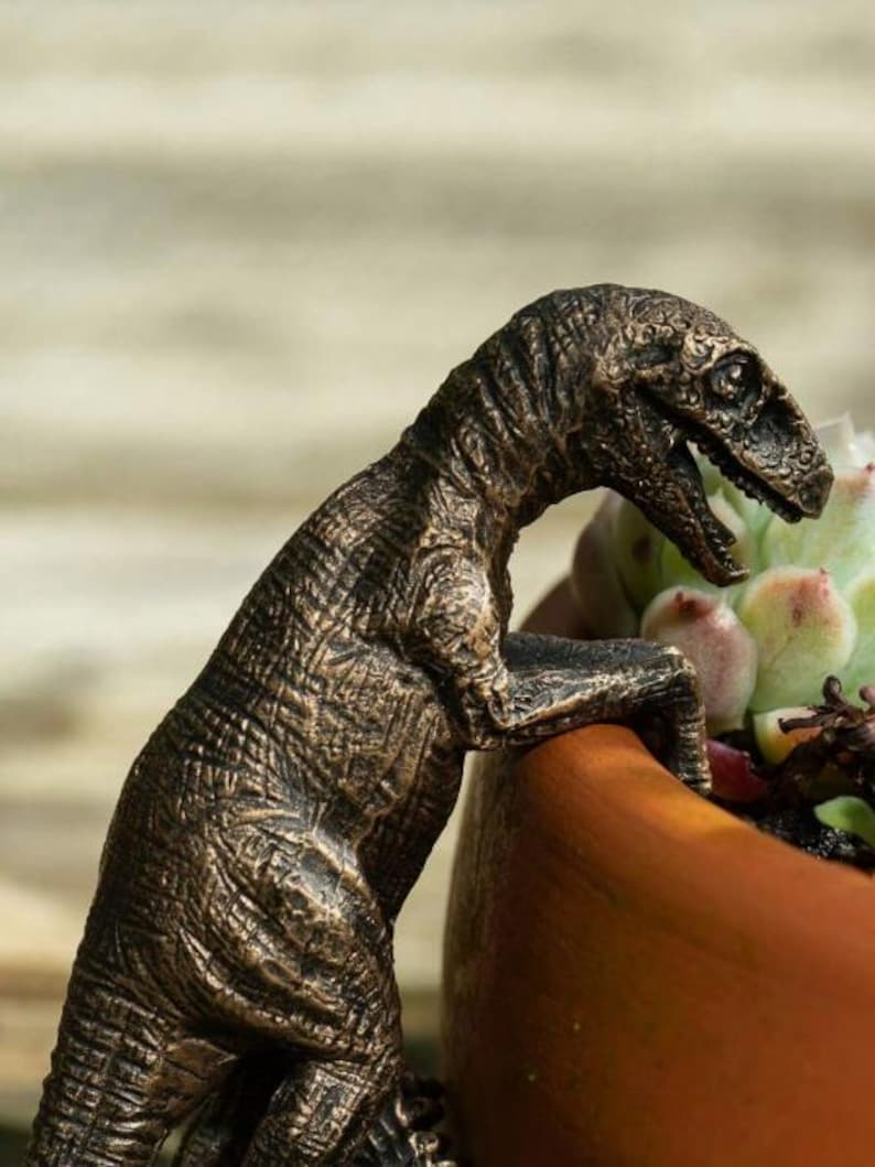 Dinosaur Pot Hanger Resin Planter Decor T-Rex Stegosaurus