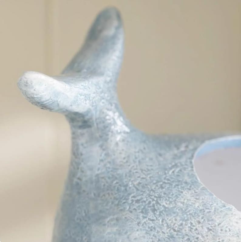 Ceramic Whale Planter Pot Cute Ocean Succulent Plant Holder