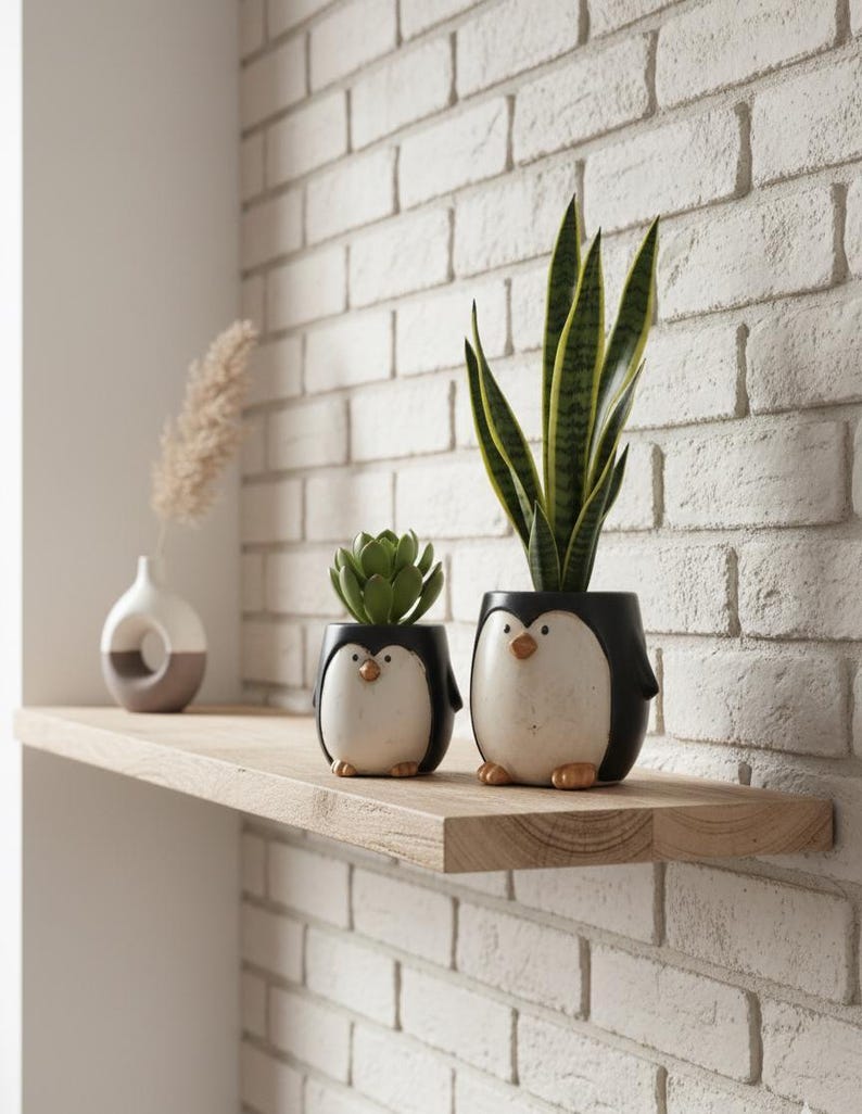 Penguin Plant Pot Cute Ceramic Animal Succulent Planter