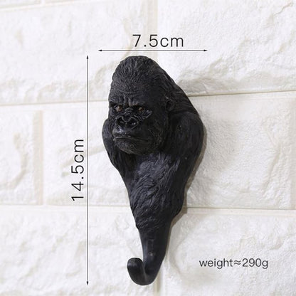 Animal Head Resin Wall Hooks – Safari Jungle Coat & Hat Hangers