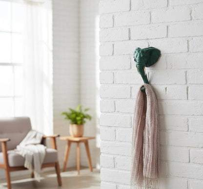 Animal Head Resin Wall Hooks – Safari Jungle Coat & Hat Hangers