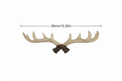 Resin Deer Antler Wall Hook Rustic Lodge Coat Rack