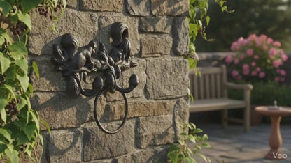Cast Iron Squirrel Wall Hook Rack Rustic Woodland Coat Hook